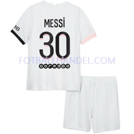 Barn Fotballdrakter Paris Saint-Germain Lionel Messi 30 Borte 2021-22 Kortermet